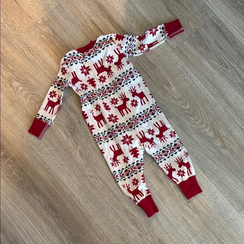 Hanna Andersson Festive Red and White Kids One Piece 75 Cm (12-18 month) - Picture 6 of 8